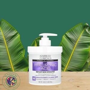 Advanced Clinicals Hyaluronic Acid Cream - Intense Hydration Spa Size (16 FL OZ)